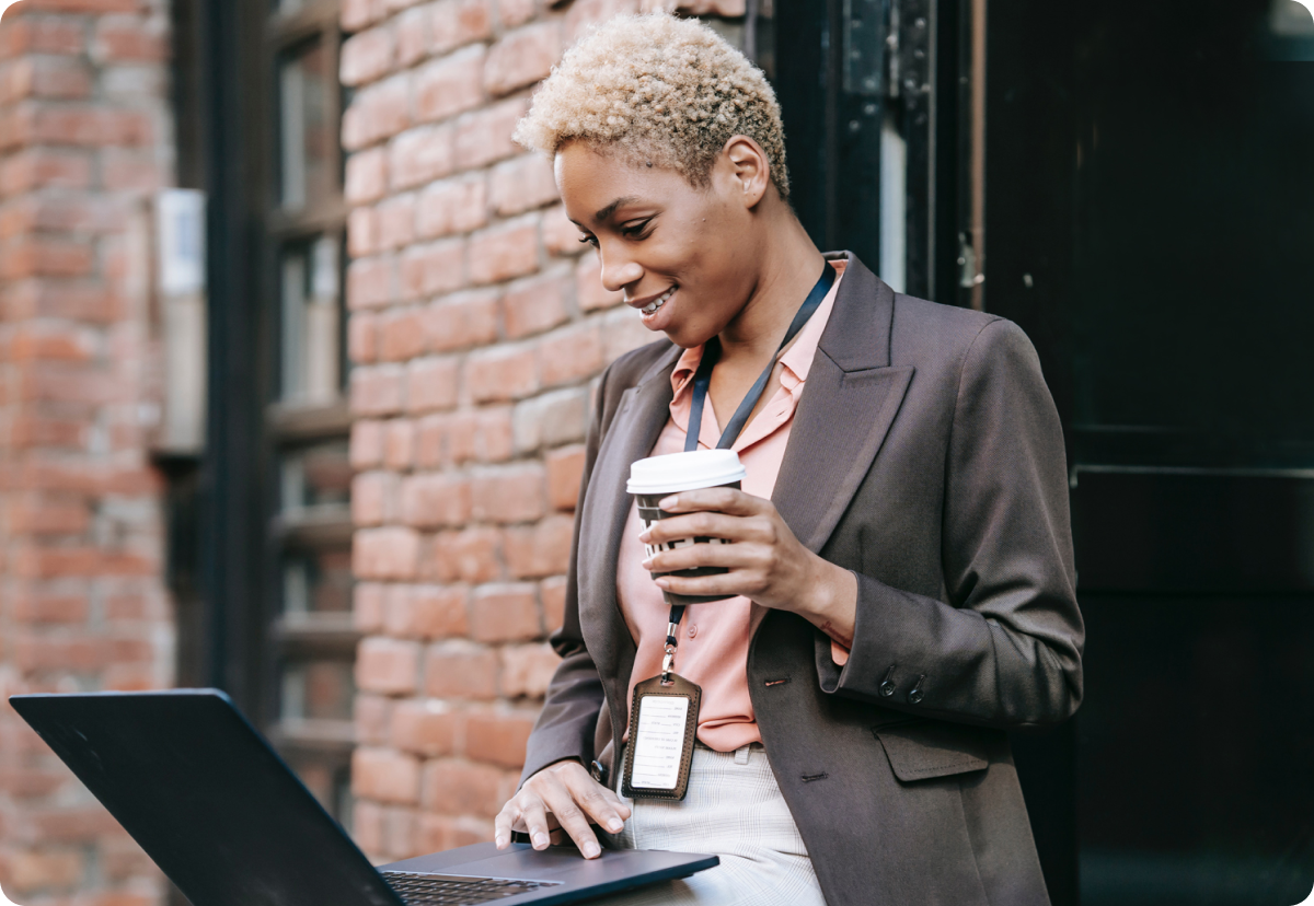 Woman working